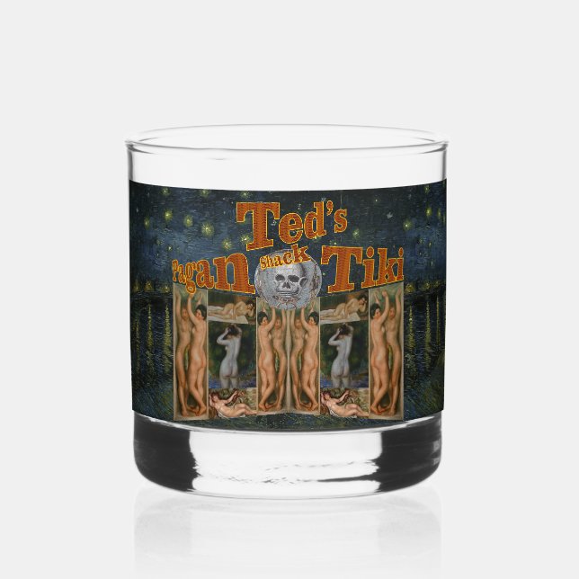 Vaso De Whiskey Tugurio Tiki Pagano de Ted (Reverso )