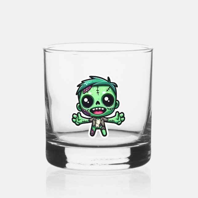 Vaso De Whiskey Un zombi divertido (Reverso )