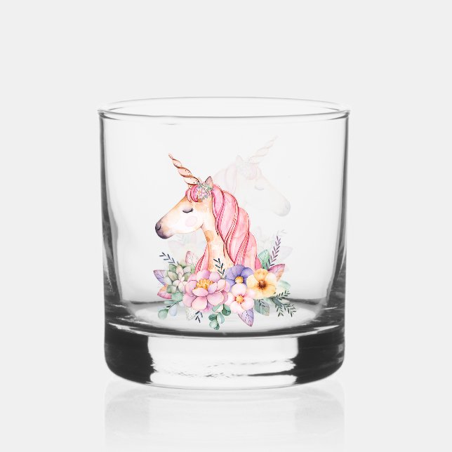 Vaso De Whiskey Unicornio (Anverso)