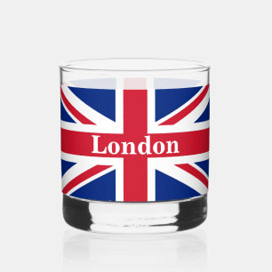Vaso De Whiskey Union Jack London ~ Bandera británica