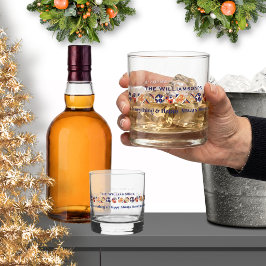 Vaso De Whiskey Vajilla de bebidas navideñas Alegre todo y Feliz s