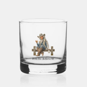 Vaso de Whiskey Vaquera de Botas Puesta y Cubrelo