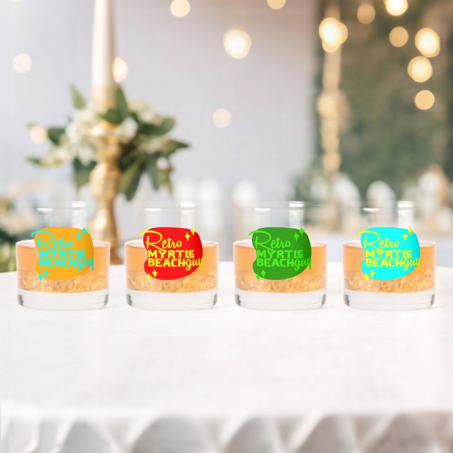 Vaso De Whiskey variedad Retro Myrtle Beach Guy (Insitu (Boda))