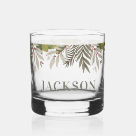 Vaso De Whiskey Verdor silencioso con nombre