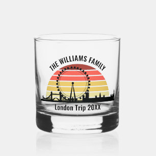 Vaso De Whiskey Viaje familiar de Personalizados Sunset en Londres