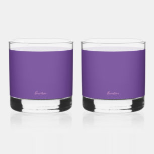 VASO DE WHISKEY VIDRIO DE BEBIDA PURPLE