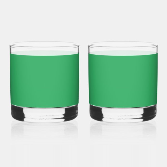 VASO DE WHISKEY VIDRIO DE BEBIDA VERDE (Izquierda)