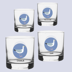 Vaso De Whiskey Vidrio de gaviota personalizado