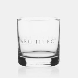 Vaso De Whiskey Vidrio de Rocas ARQUITECTO / Gris