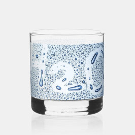 Vaso De Whiskey Vidrio de rocas personalizado H2O impreso