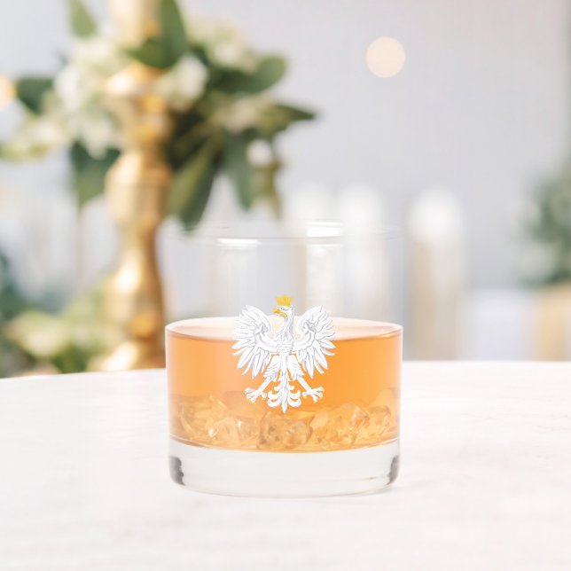 Vaso De Whiskey Vidrio de Whiskey de águila polaca (Insitu (Boda))