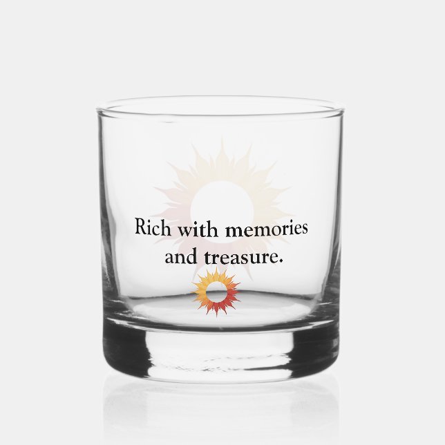 Vaso De Whiskey Vidrio de whisky memorable (Reverso )