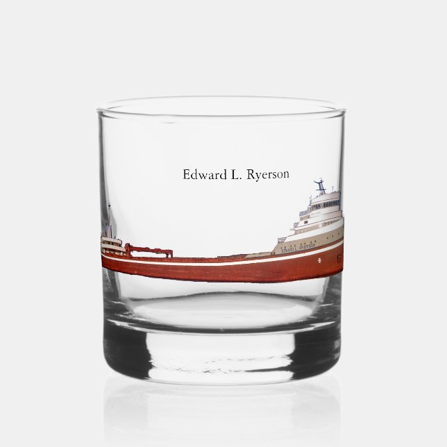Vaso De Whiskey vidrio Edward L. Ryerson (Anverso)