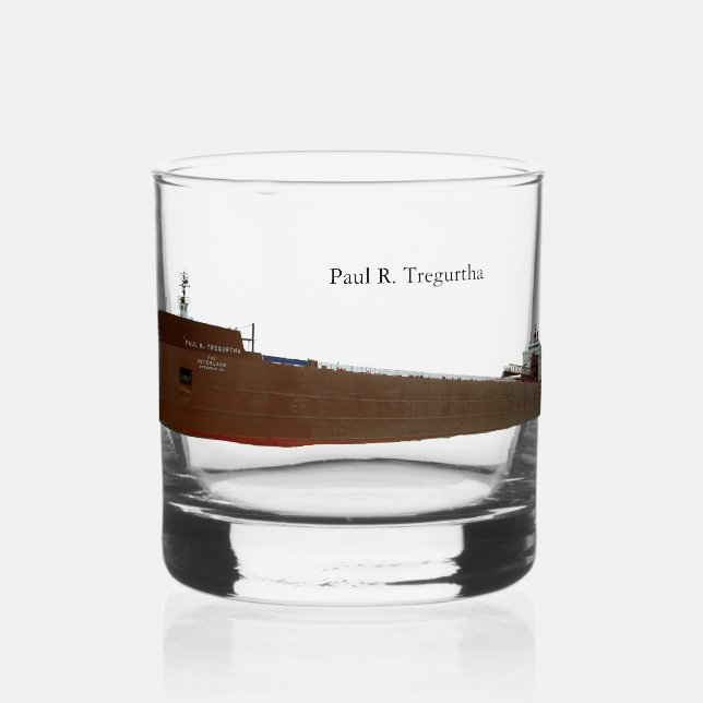 Vaso De Whiskey vidrio Paul R. Tregurtha (Anverso)