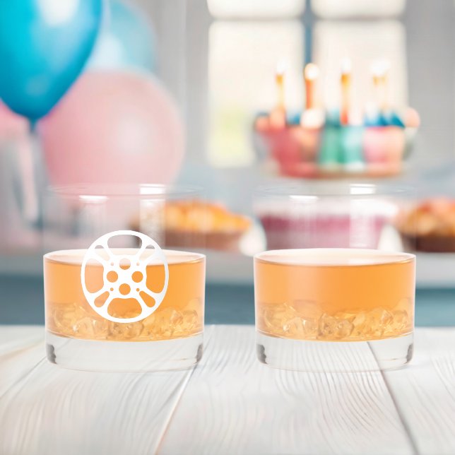 Vaso De Whiskey Vidrio Whiskey de Film Reel (Insitu (Baby Shower))