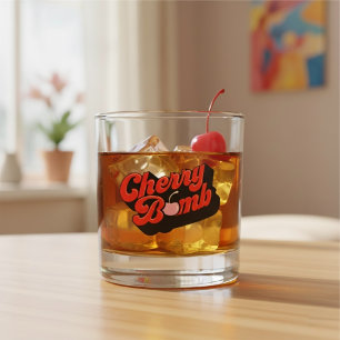 Vaso De Whiskey Vidrio Whiskey de la bomba de cerezo