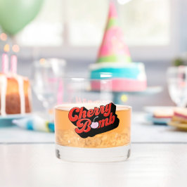 Vaso De Whiskey Vidrio Whiskey de la bomba de cerezo