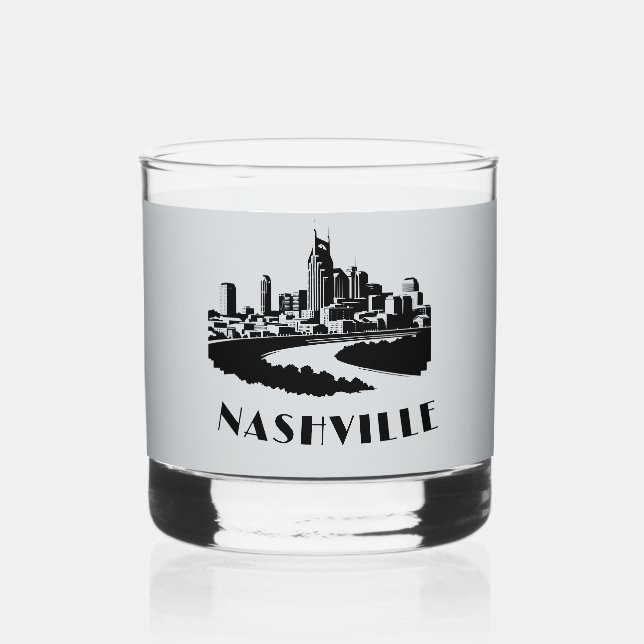 Vaso De Whiskey Vidrio Whiskey del Fiesta de Borbón de Nashville (Anverso)