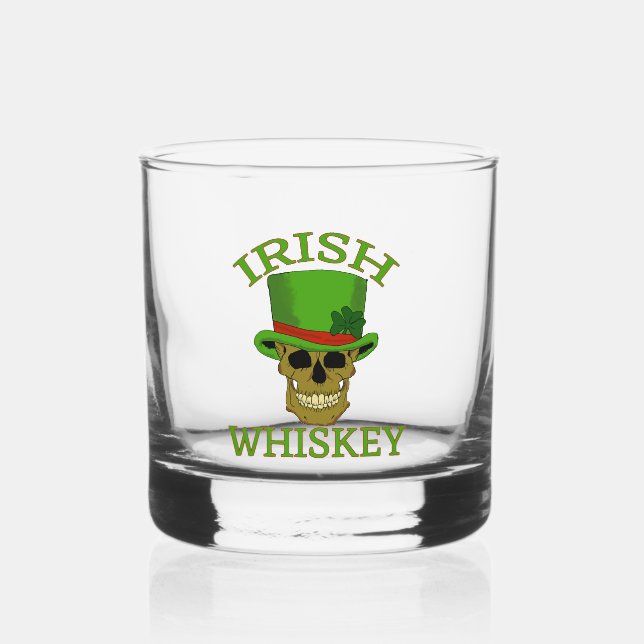 Vaso De Whiskey whisky del día de San Patricio (Anverso)
