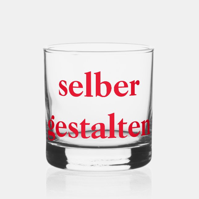 Vaso De Whiskey Whiskyglas selber gestalten  (Anverso)
