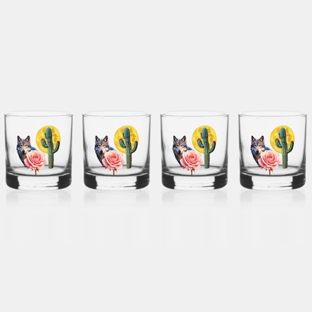 Vaso De Whiskey Wolf14: (Anverso)