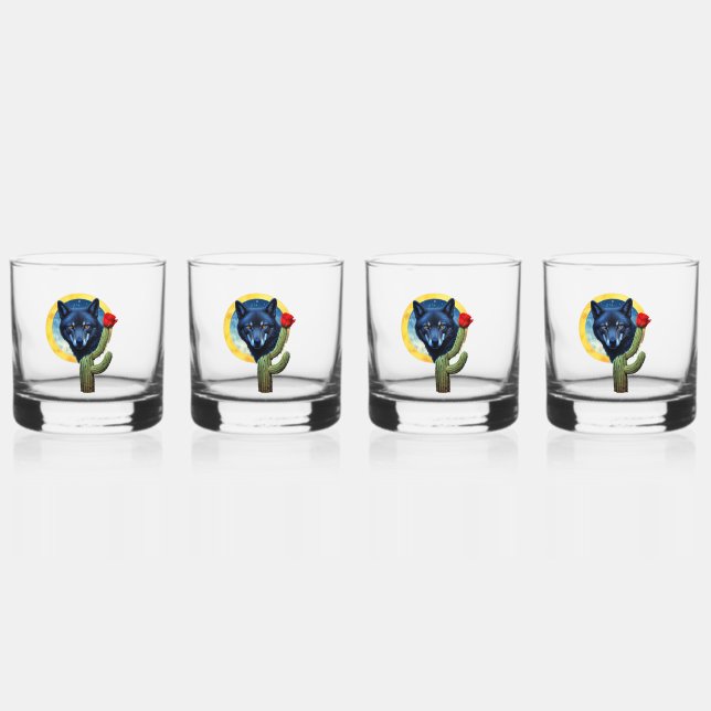 Vaso De Whiskey Wolf20: (Anverso)