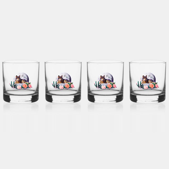 Vaso De Whiskey Wolf27: (Anverso)