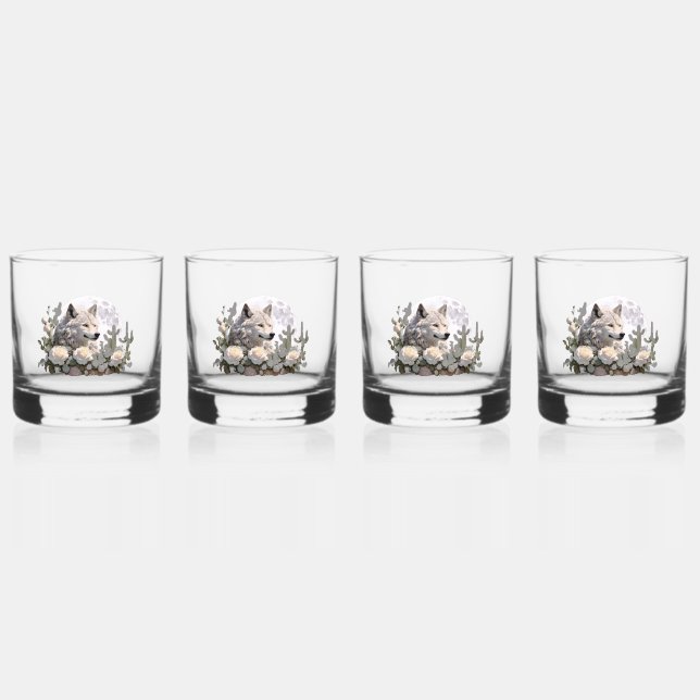 Vaso De Whiskey Wolf32: (Anverso)