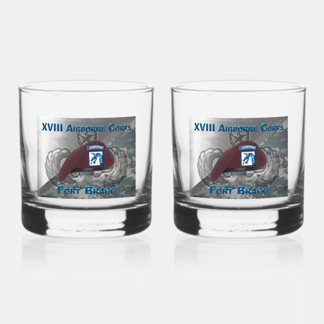 VASO DE WHISKEY XVIII AIRBORNE CORPS (Anverso)