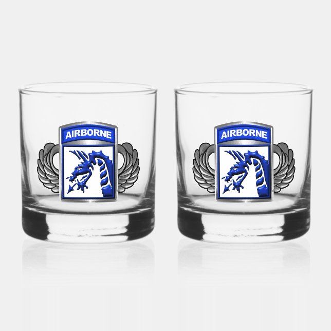 VASO DE WHISKEY XVIII AIRBORNE CORPS (Anverso)