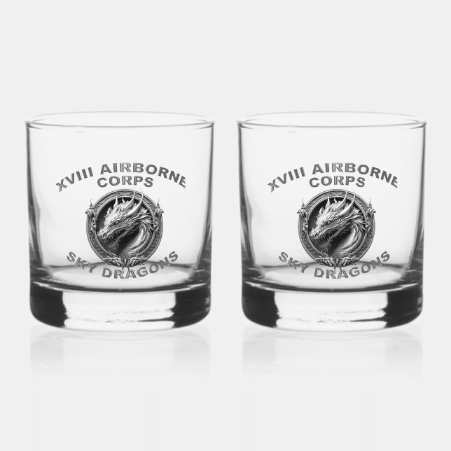 VASO DE WHISKEY XVIII AIRBORNE CORPS (Anverso)