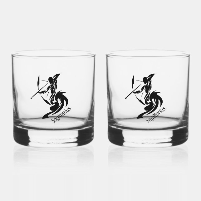 Vaso De Whiskey Zodiac Sagittarius (Anverso)