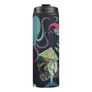 Vaso del mercado de pescados