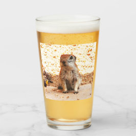 Vaso del vidrio de la ardilla de tierra del