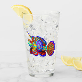 Vaso del vidrio de los pescados del filón de