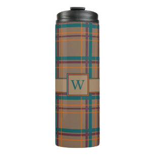 Vaso elegante la termal de la tela escocesa del