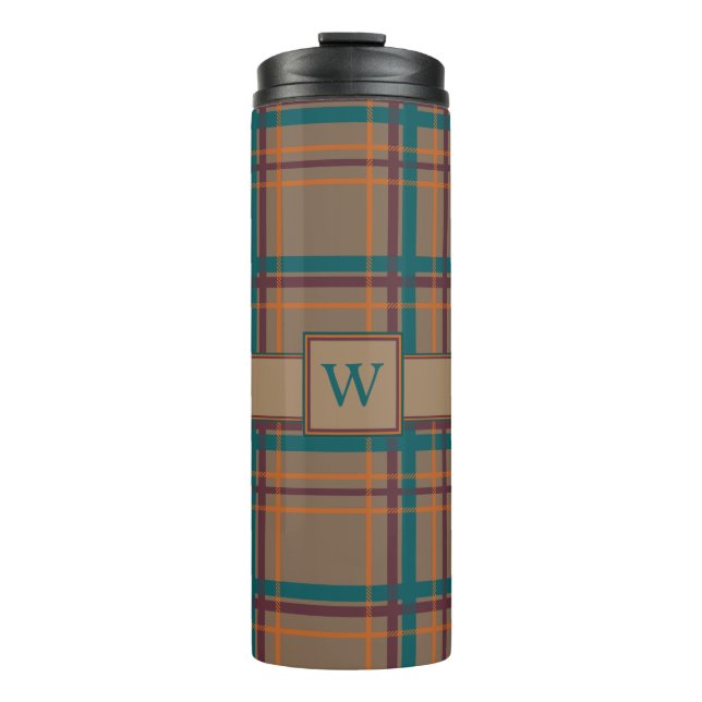 Vaso elegante la termal de la tela escocesa del (Anverso)