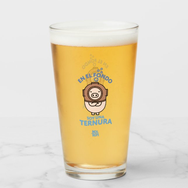 Vaso│En el fondo soy una ternura (Anverso (lleno))