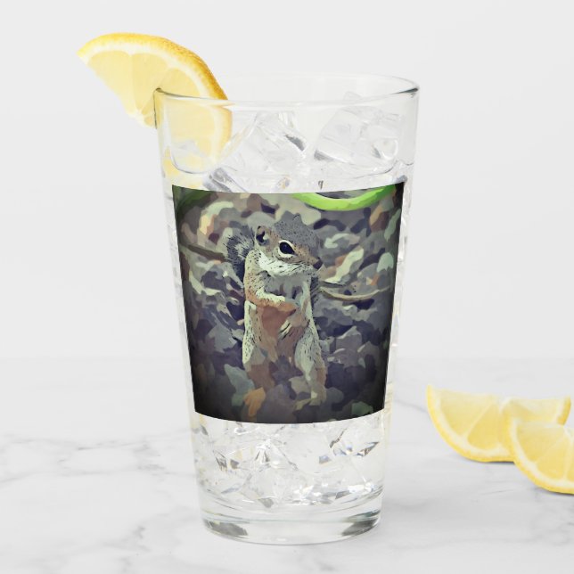 Vaso enrrollado del vidrio de Mikey (Anverso (hielo))