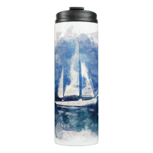 Vaso la termal del barco de vela del clima
