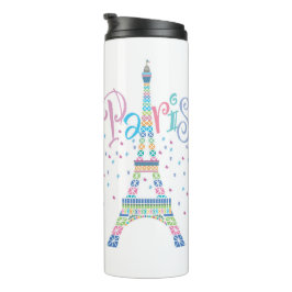 Vaso la termal del confeti de la torre Eiffel