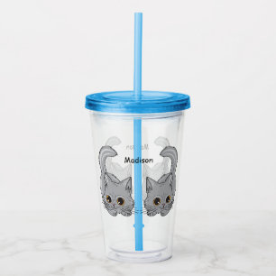 Vaso lindo conocido de encargo del acrílico de lo
