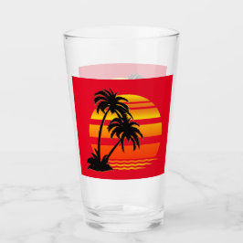 Vaso para beber Atardecer Hawaiano