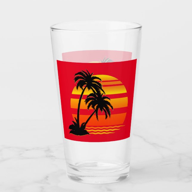 Vaso para beber Atardecer Hawaiano (Anverso)