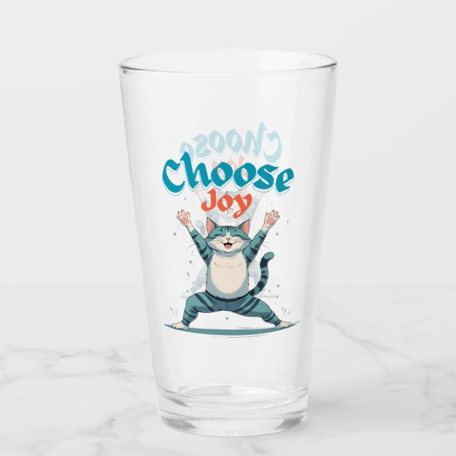 Vaso para beber Choose Joy-Tiger (Anverso)