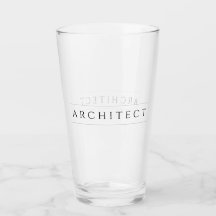 Vaso para beber de arquitecto / Negro