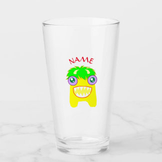 Vaso para beber monstruo feliz con nombre personal