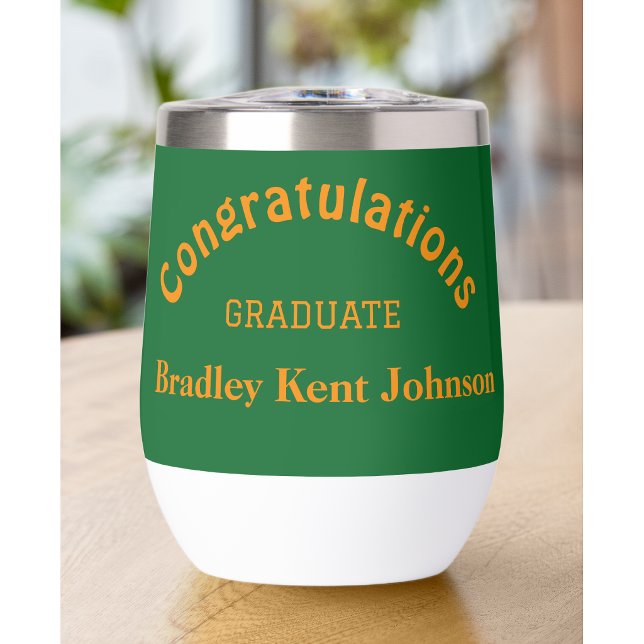 Vaso para Bebida Blanco de Felicitaciones de Gradu (Subido por el creador)