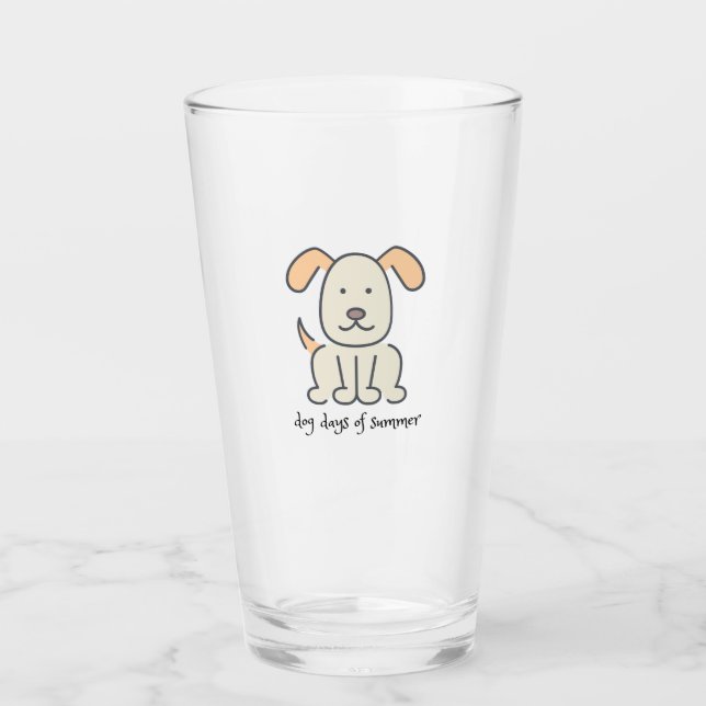 Vaso para Bebidas Días de Perro de Verano (Anverso)