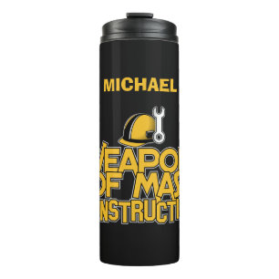 Vaso personalizado de nombre de construcción masiv